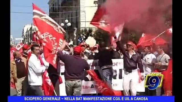 SCIOPERO GENERALE | Nella Bat manifestazione Cgil e Uil a Canosa