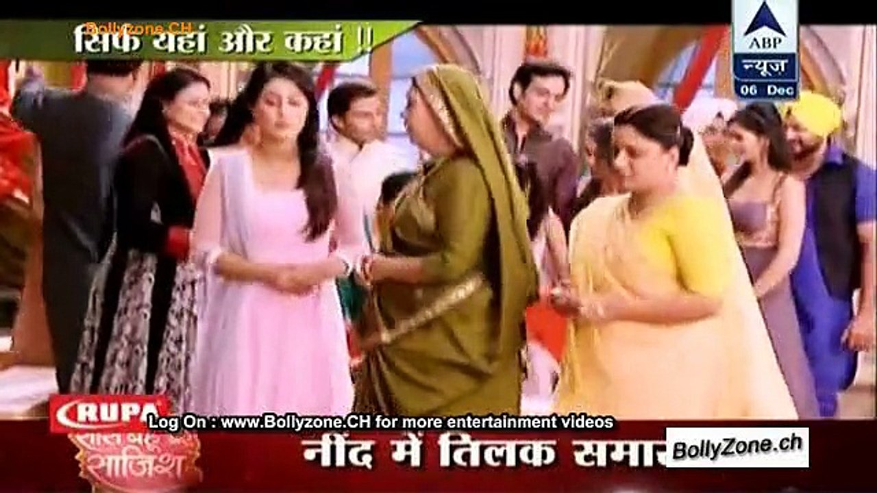 Dulhe Raja Ko Aayi Neend!! - Yeh Rishta Kya Kehlata hai - 6th Dec 2014