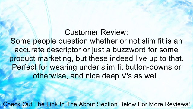 Hanes Men's 3-Pack Classics Lightweight Slim-Fit V-Neck T-Shirt Review