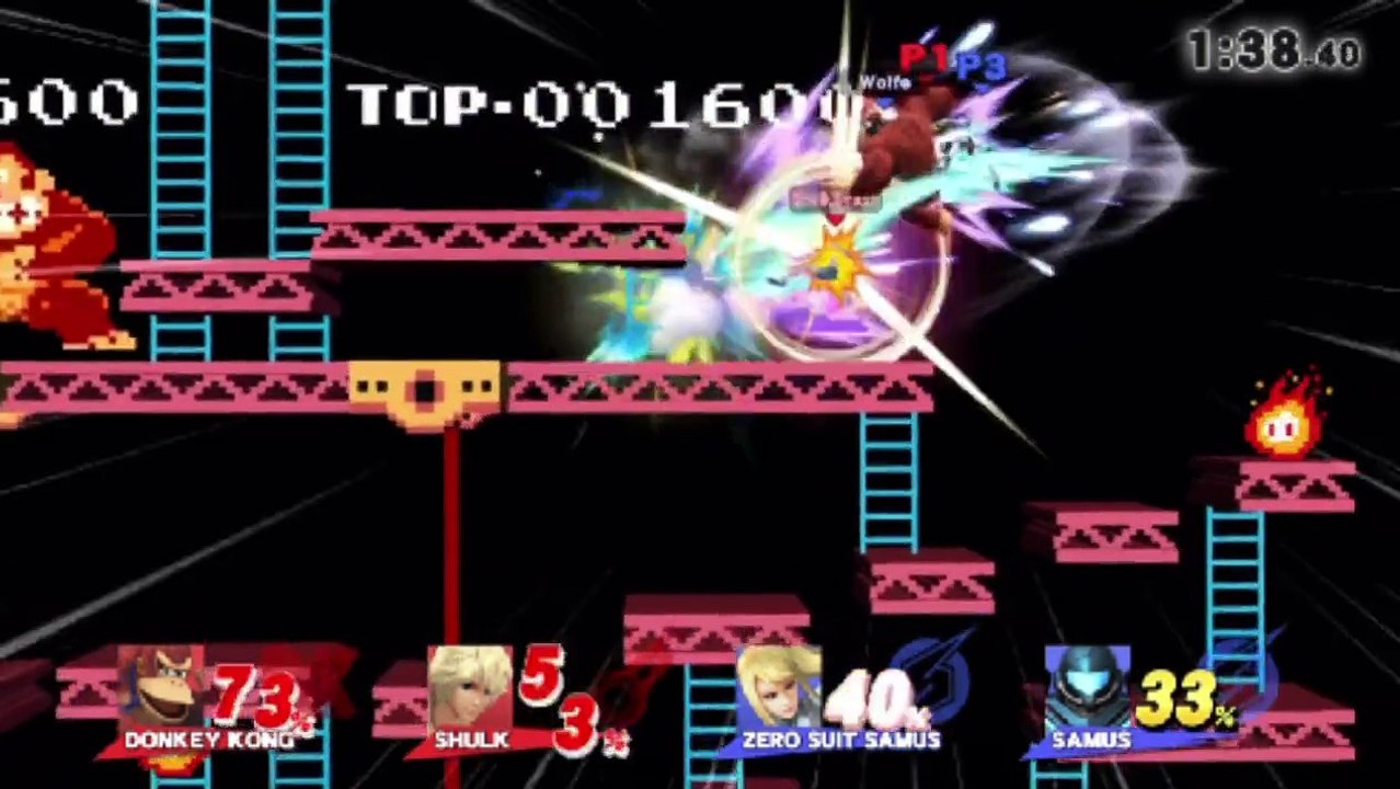 Super Smash Bros. For Wii U Online Wi-Fi Match / Battle / Fight - Playing As Donkey Kong