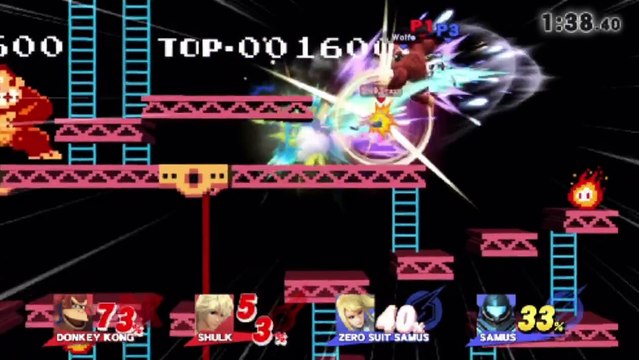 Super Smash Bros. For Wii U Online Wi-Fi Match / Battle / Fight - Playing As Donkey Kong