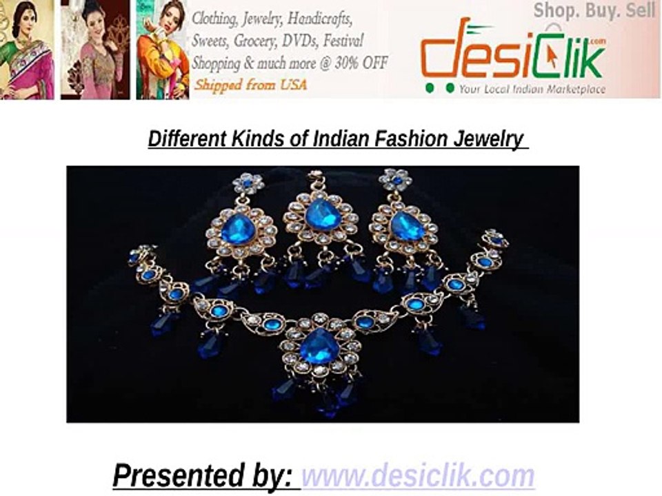 Different Kinds of Indian Fashion Jewelry