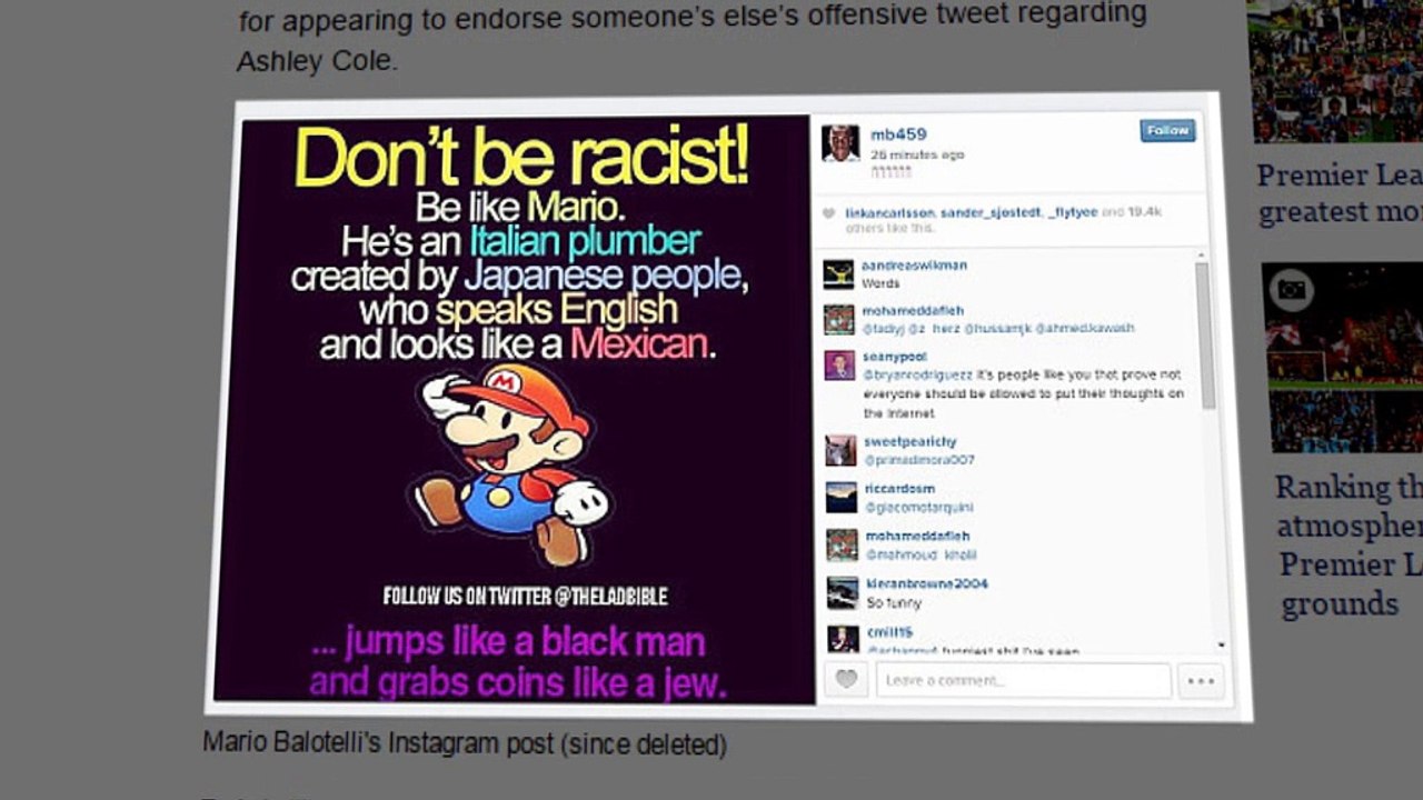 Wegen Tweet: Wird Balotelli gesperrt?