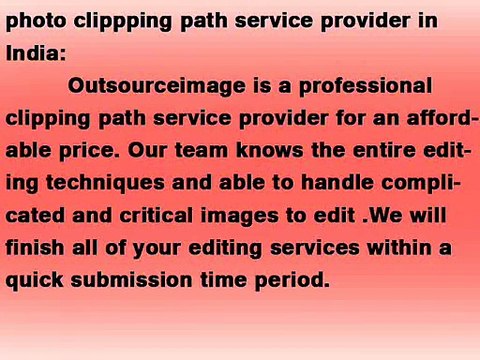 Low cost photo clipping path service provider
