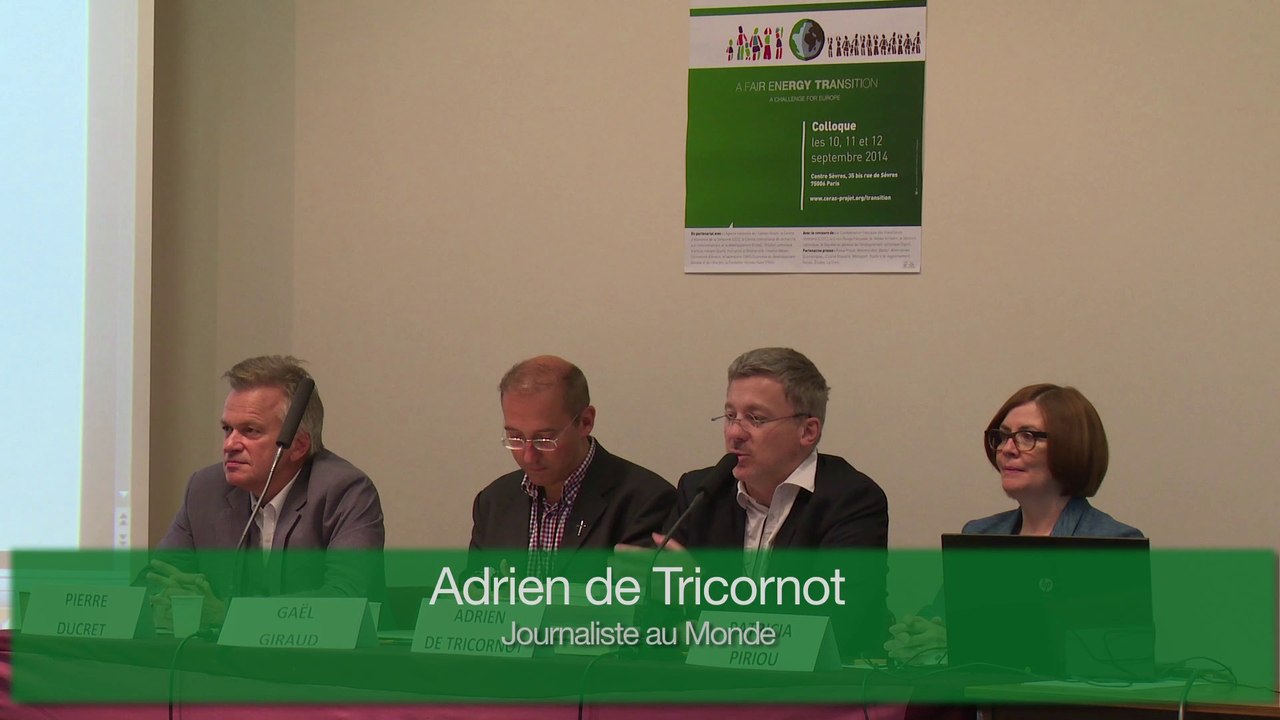 7/01 Adrien de Tricornot - La difficile équation financière de la transition énergétique