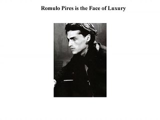 Romulo Pires is the Face of Luxury