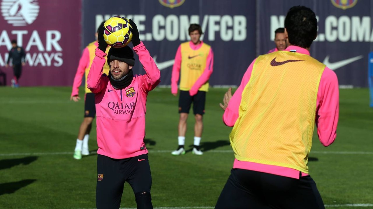 Training session 06/12/2014. Last session before the derby