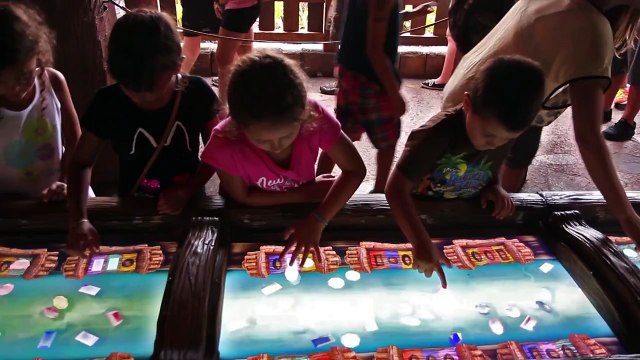 Skylander Boy & Girl ride SEVEN DWARFS MINE TRAIN in Disney World! (2014 Magic Kingdom Family Trip)