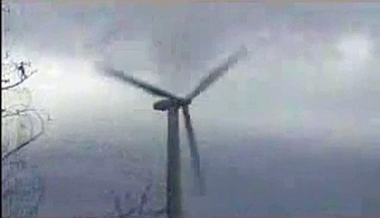 Une éolienne qui s'envole