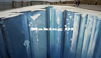Crevasse en trompe-l'oeil