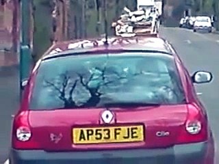 Drunk Man Tries to Walk up the Street