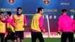 FC Barcelona training ahead of La Liga derby with RCD Espanyol