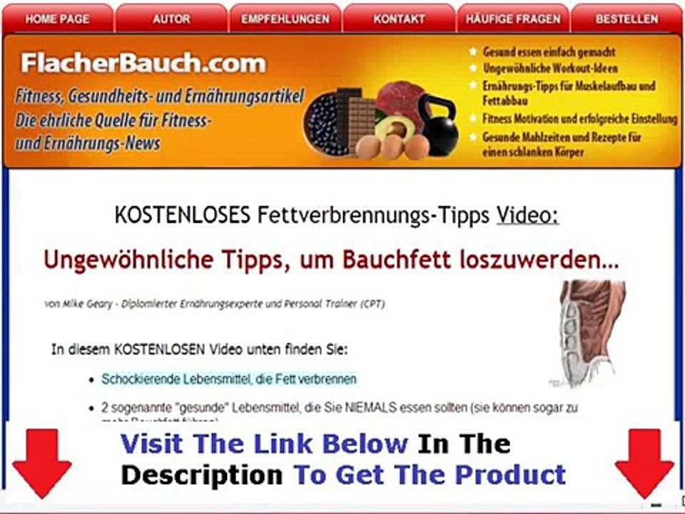 Flacher Bauch Ernährung + DISCOUNT + BONUS