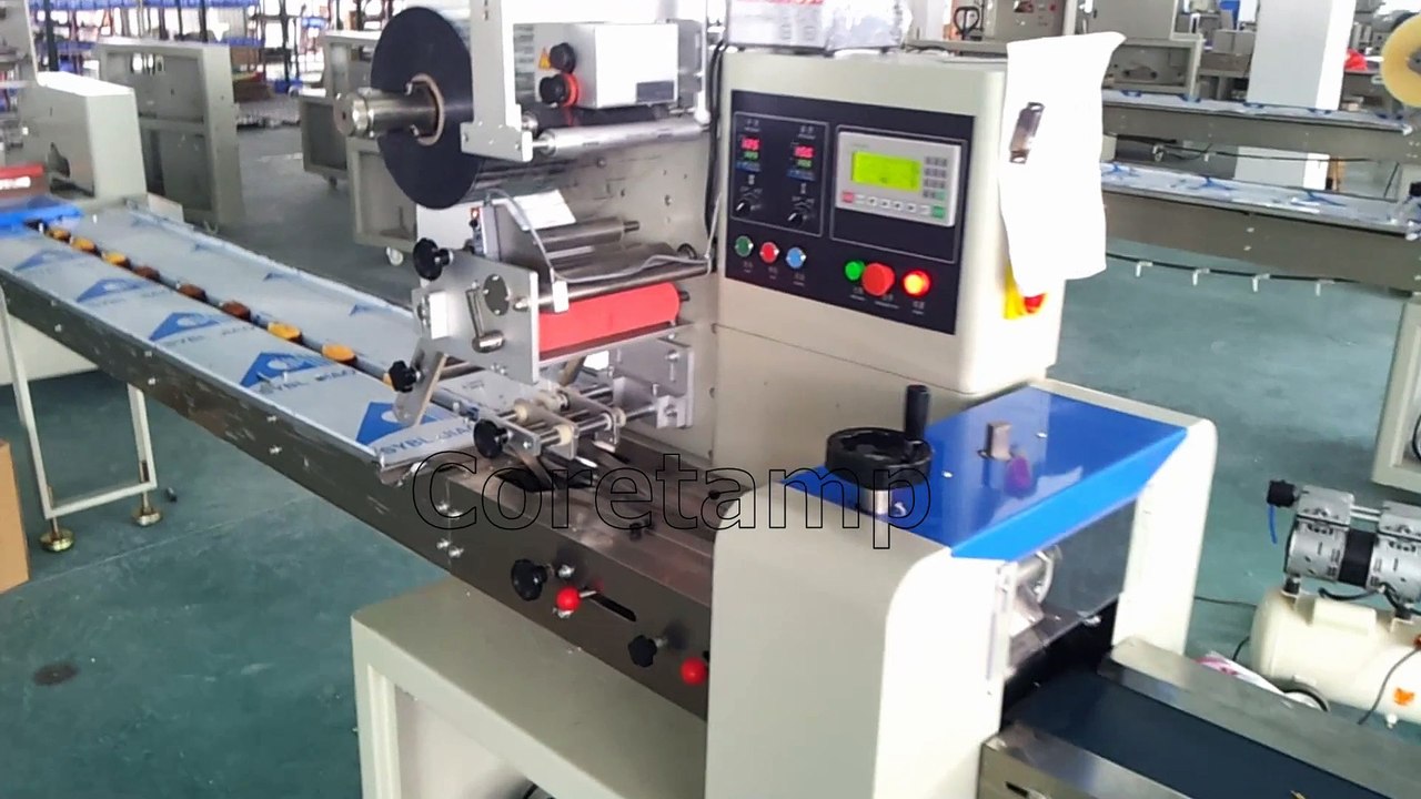 【Bread Flow pack machine 】bread packing machine