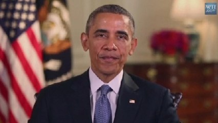 Obama highlights job growth, urges Congress against government shutdown