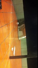 Drunk guy locks himself in bathroom + surprise