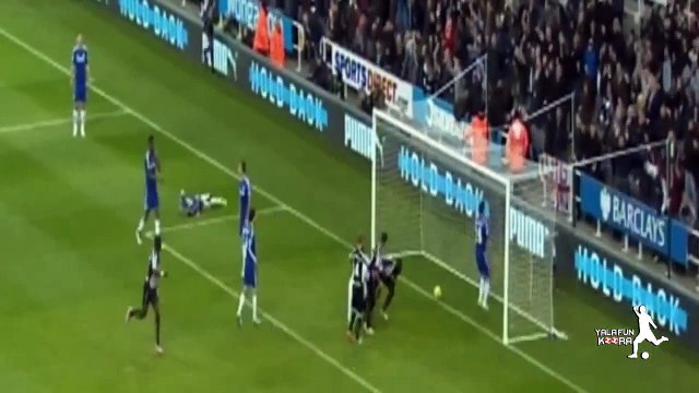 الهدف الاول لنادي نيوكاسل على تشيلسي 1/0