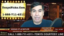 Baylor Bears vs. Kansas St Wildcats Free Pick Prediction NCAA College Football Odds Preview 12-6-2014