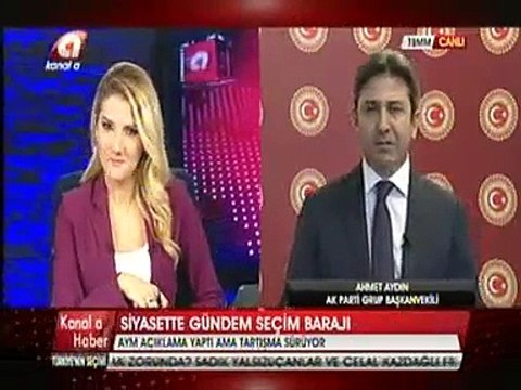 Seçim Kanunları Yönetimde İstikrar ve Temsilde Adalet İlkeleri Gözetilerek Yapılır Grup Başkan Vekili Ahmet AYDIN