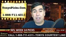 NFL Sunday Free Picks Betting Predictions Point Spread Odds Preview 12-7-2014