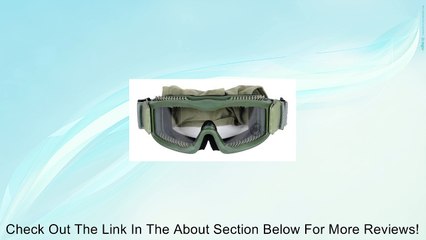 Lancer Tactical Airsoft Safety Goggles, Vented, OD Green Review