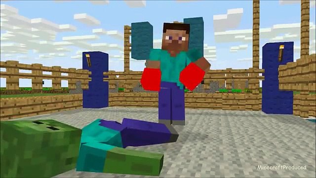 Monster School Boxing Minecraft Animation