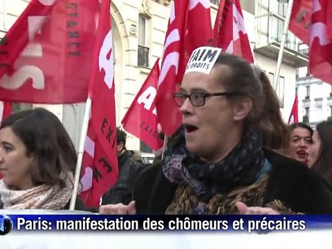 Manifestations de chômeurs et de précaires pour l'emploi