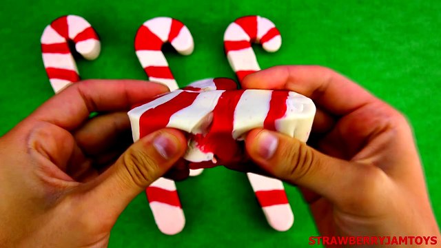 Shopkins Play Doh LPS Hello Kitty Spongebob Cars 2 Candy Canes Surprise Eggs StrawberryJamToys