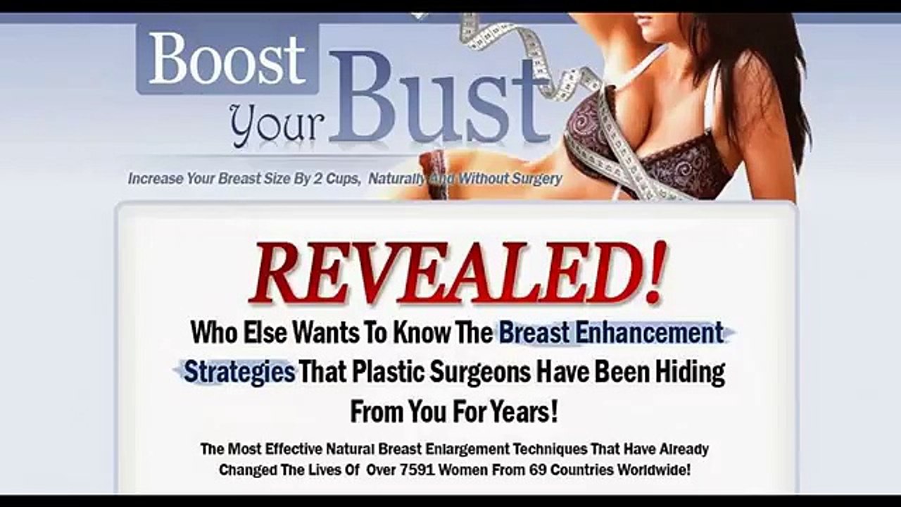 Boost Your Bust How To Make Your Breasts Grow Naturally