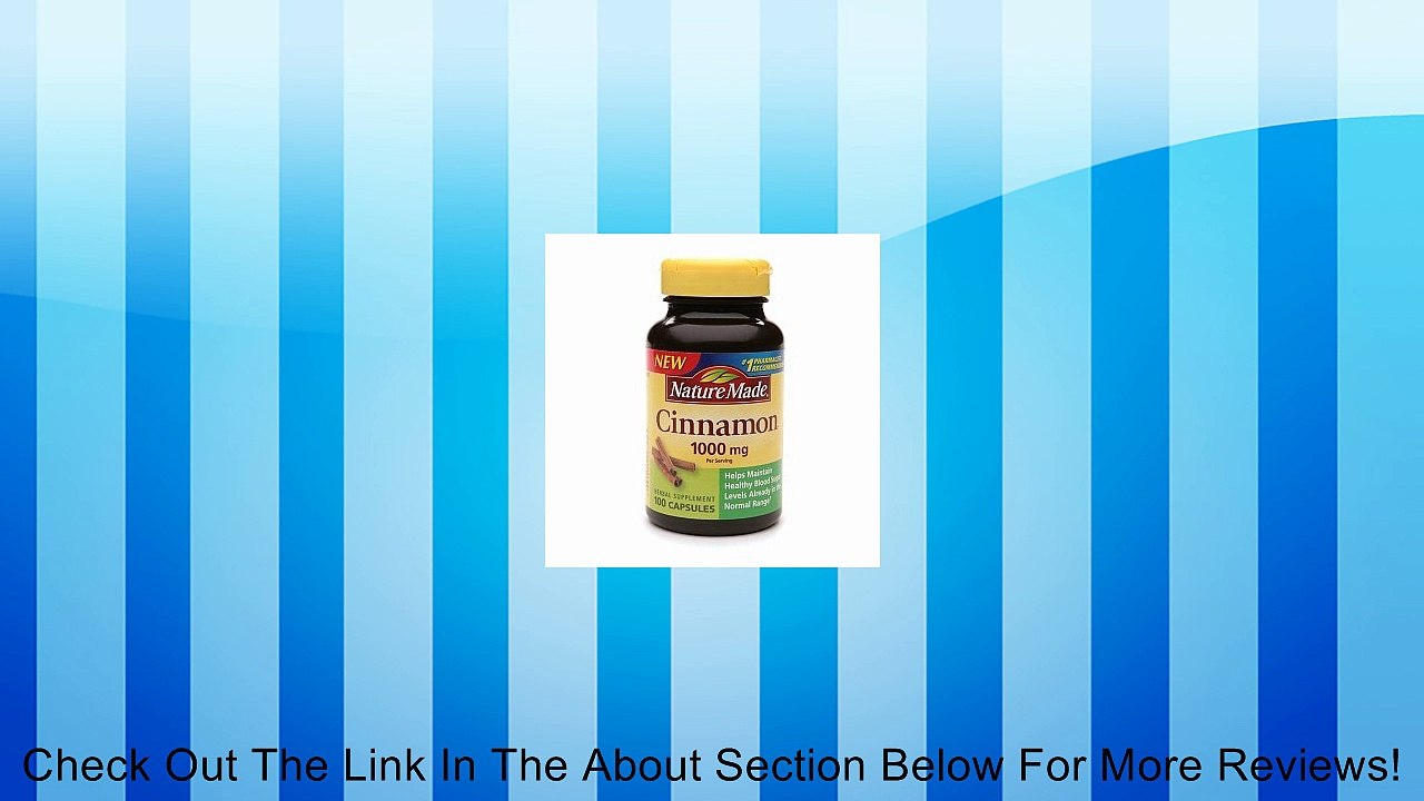 Nature Made Cinnamon 1000mg, Capsules 100 ea Review