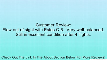 Estes Longneck Express Model Rocket Kit Review