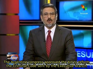 Congress of Argentina approves reform to the Criminal Procedural Code