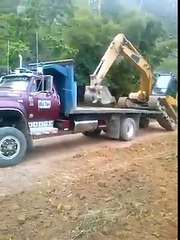 Loading excavator like a boss