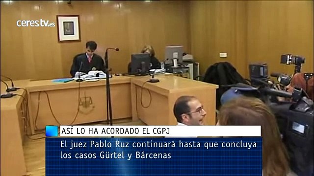 El juez Pablo Ruz continuará hasta que concluya los casos Gürtel y Bárcenas
