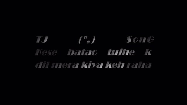 Kese batao tujhe - TJ Khan