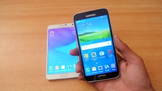 Samsung Galaxy S5 Android 5.0 Lollipop vs Samsung Galaxy Note 4 Which is Faster?