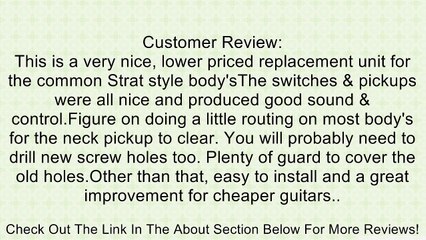 1set Loaded Strat Pickguard/scratchplate Black w/ 2 Humbucker Pickups Review