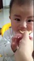 Hahahaha Most Funniest video ever-small child earting lemon