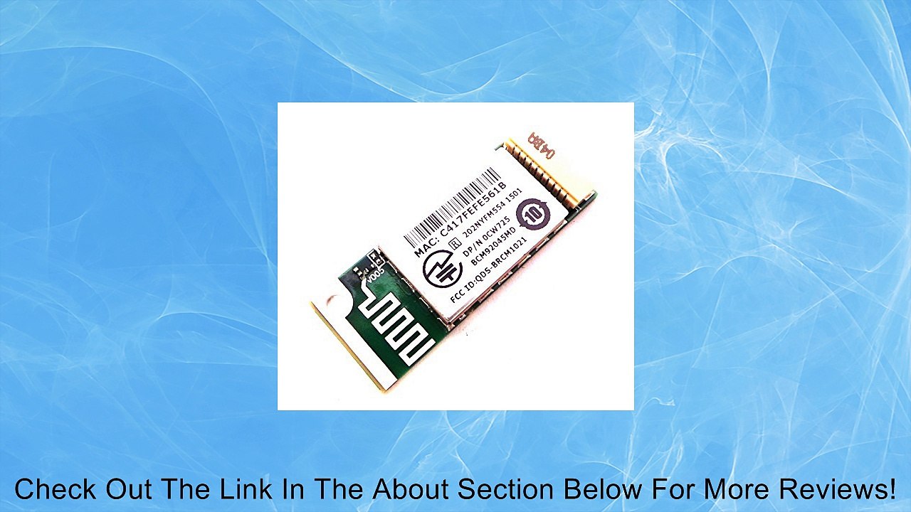 Dell Wireless 355 Bluetooth CW725 module Latitude D610 D620 D630 D810 D820 D830 Review