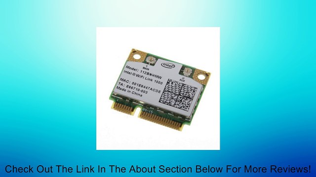 Intel Centrino Wireless-N 1000 b/g/n 112BNHMW 300Mbps Wireless Half Mini Card Review