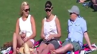 Cameraman catching cricketers girlfriend live