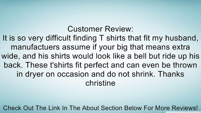 Harbor Bay Big & Tall Color Crewneck T-Shirts 3-Pack Review