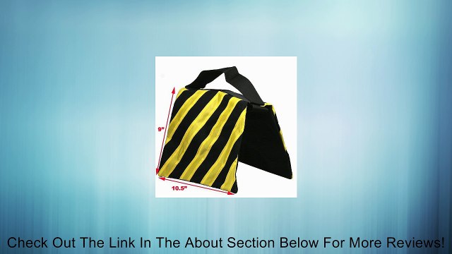 2PC Heavy Duty Light Stand SANDBAG HEAVYDUTY SADDLEBAG DESIGN 2 BAGS HOLDS 20LBS OF SAND NEW 2YELL Review