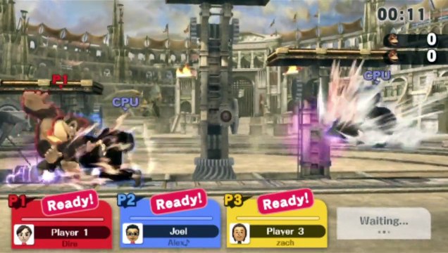 Super Smash Bros. For Wii U Online Wi-Fi Match / Battle / Fight - Playing As Donkey Kong