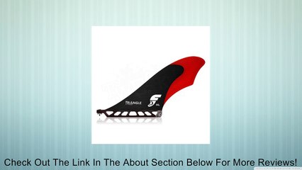 Futures SUP Triangle Cutaway Fin - Small Carbon Red Review