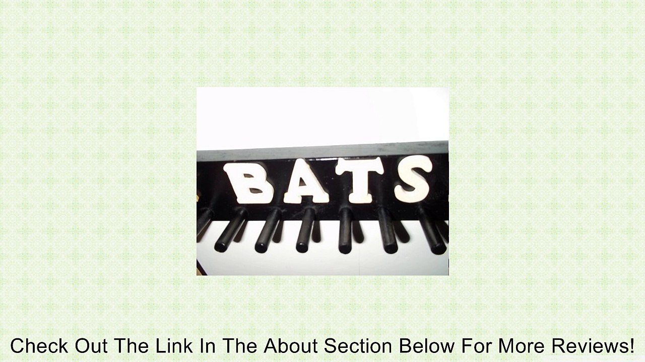 Wood Storage Bat Rack Mini Bats 6-11 Bats Black Sport Review