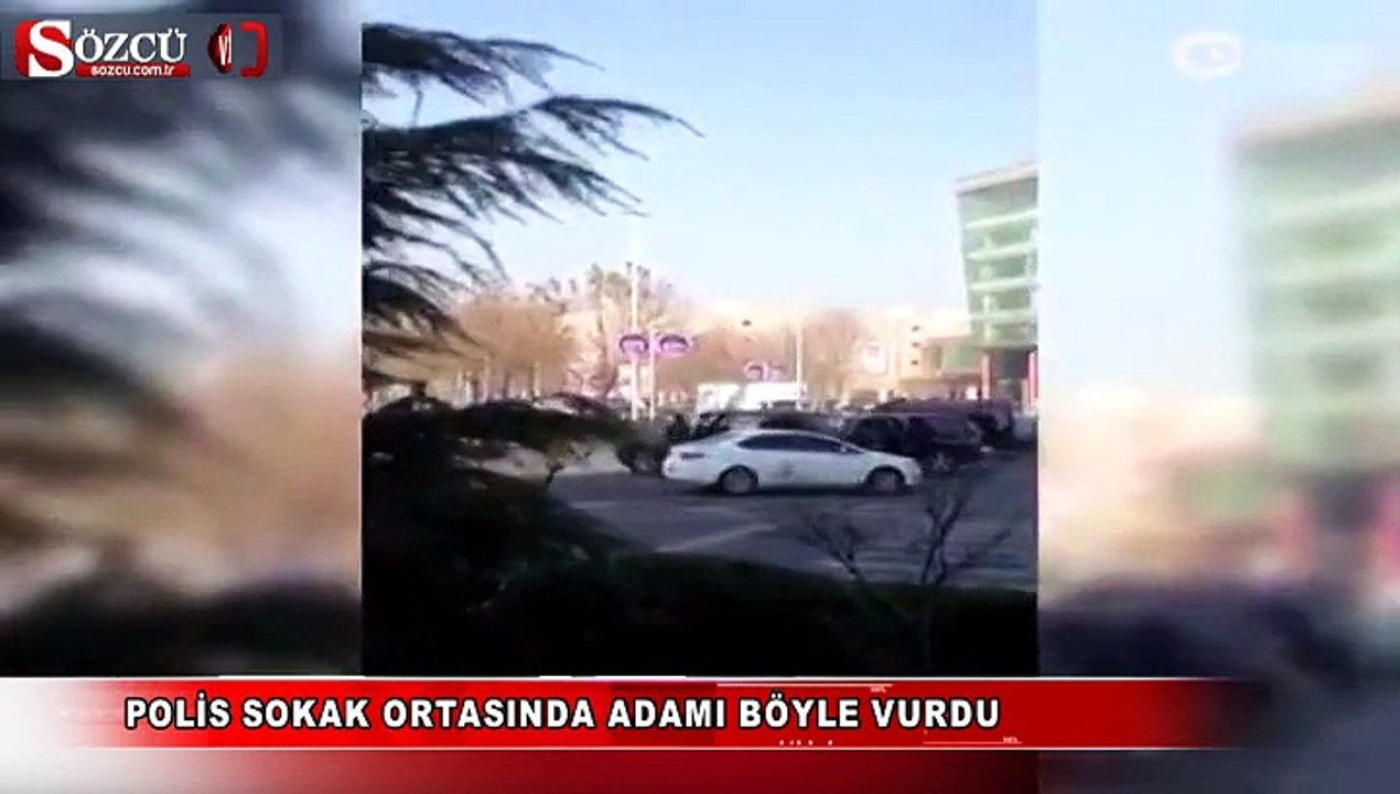 Polis sokak ortasında adamı böyle vurdu