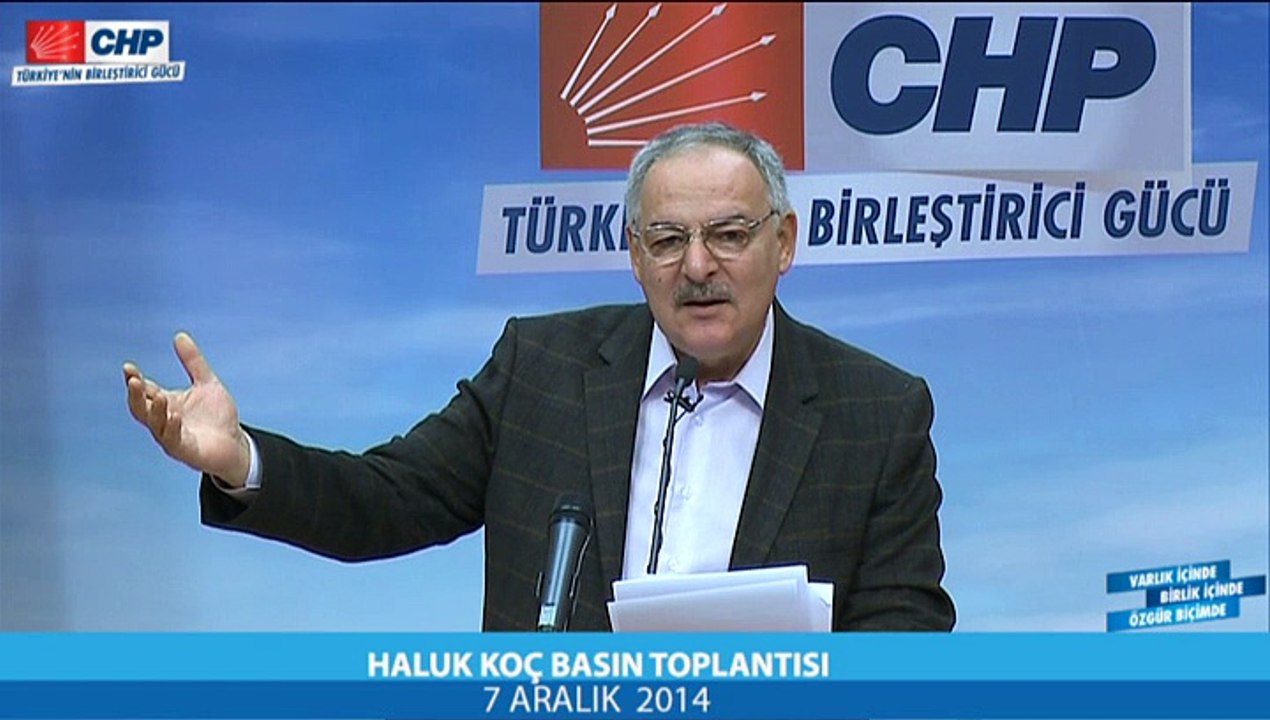 PROF.DR. HALUK KOÇ BASIN TOPLANTISI 07/12/2014