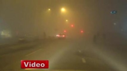 Sis, Bursa'da Trafiği Olumsuz Etkiledi