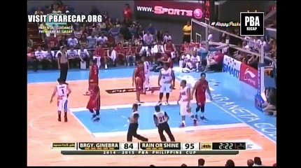 Brgy. Ginebra VS Rain or Shine [4th QUARTER part 2] - December 7, 2014 GAME REPLAY